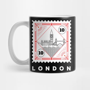 London Stamp Design Mug